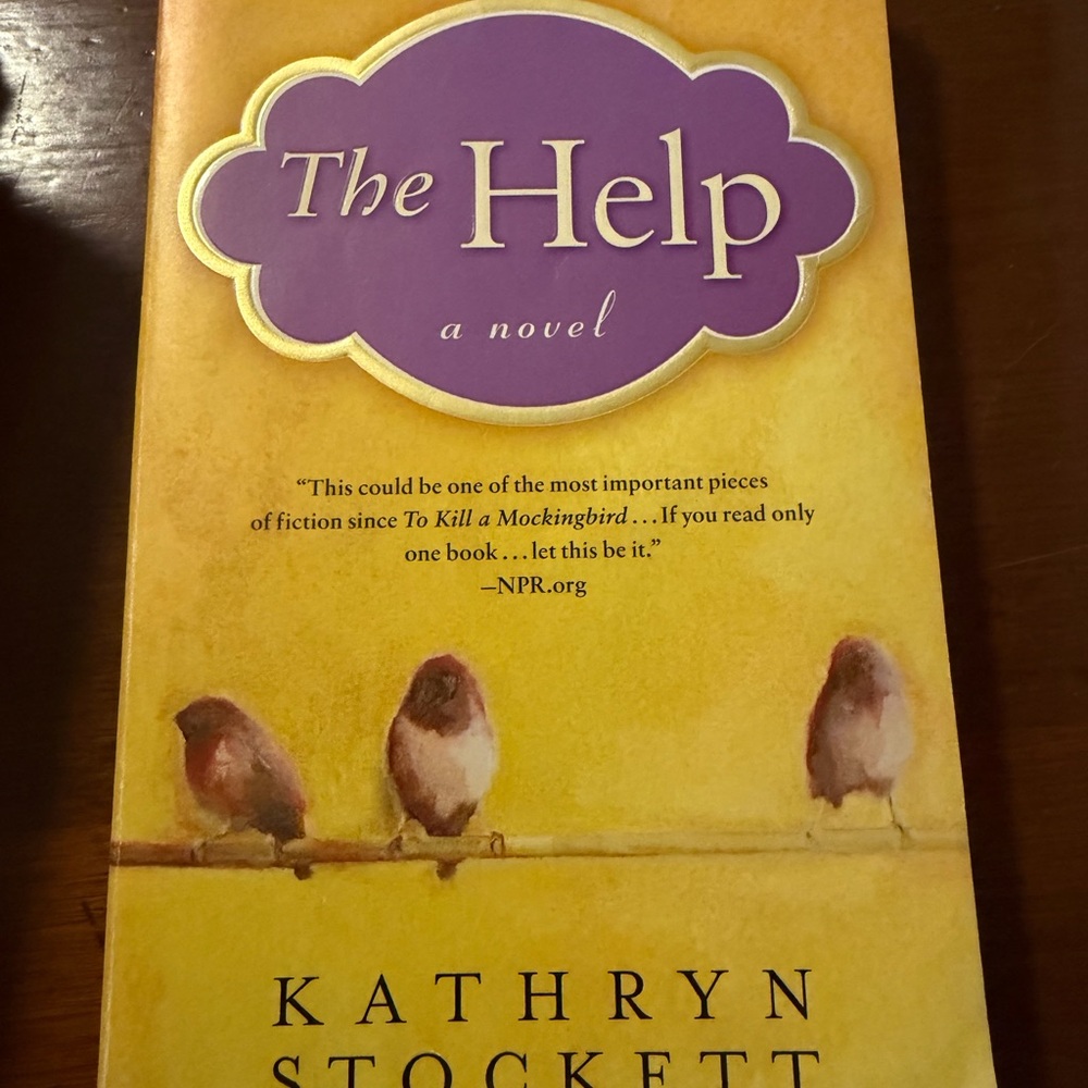 The Help by Kathryn Stockett — Yellow & Purple Paperback Novel